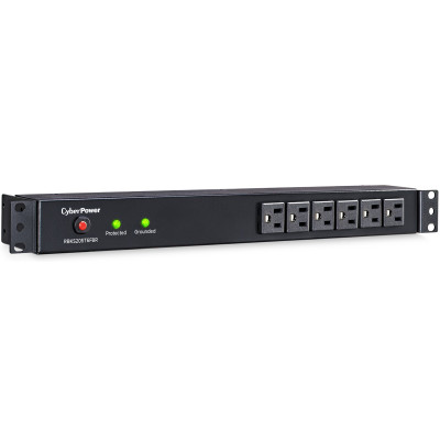 CyberPower RKBS20ST6F8R Rackmount surge protector, 20-Amp, 1800 Joules, 14 NEMA 5-20R outlets, NEMA 5-20P twist lock plug